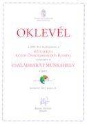 Családbarát Munkahely, Oklevél - Kétújfalu